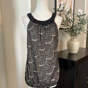 Elegant Vintage Black Lace Bubble Dress Flirty